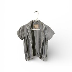 Daytrip Light Gray Frayed Jacket
